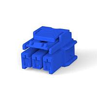 AMP Connectors - TE Connectivity 3-1971773-3 ກອງປະກອບປຸ່ມ 1x3 ກອງປະກອບປຸ່ມ ກະແຈ C ສີຟ້າ