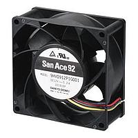 Sanyo Denki 9HV0912H4D001 ພັງລົມ Axial, 92x92x25mm, 12VDC, 97.1CFM, ຄວາມດັນສະຖາຕິສູງ/ການໄຫຼຂອງອາກາດ, Ball, Lock Sensor