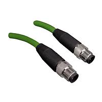 Stewart Connector BC-MADD020M ສາຍສະບັບ Cat 6a M12 D-Code ການປະກອບສາຍ Cat6a M12 D-Code ໄປຫາ M12 D-Code 2 M