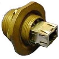 Amphenol Socapex RJFTV71G ຟິວວີເຈີອາຈີເອັບ ຈໍານວນ RJF TV JAM NUT RECPT RJ45 OLIVE DRAB CAD