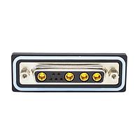 NorComp CDFR9W4213L461 ຕູ້ຕໍ່ຕໍ່ສະຕິກ D-Sub ປະກອບປະກັນ 9W4 R/A solder F FL 4-40 thrd brkt 40Amp