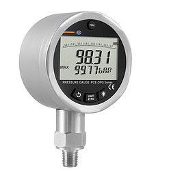 Digital pressure gauge with PEAK hold feature logging hydraulic pressure spikes