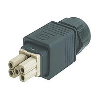 HARTING 09352310423 ຕົວເຊື່ອມ 5+PE 16A ຜູ້ຍິງ 9-13MM ການບັນດາດສາຍສັ້ນ CBL MNT