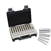 Niigata Seiki AH-2 ເຫຼັກ Pin Gauge Set (3.500- 6.000mm, 0.050mm)