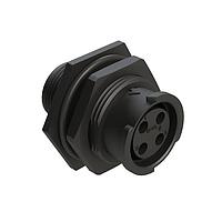 Amphenol SINE Systems FLS712N4S03 ຕົວເຊື່ອມຕໍ່ 4 ຕຳແໜ່ງ ກະແຈຈຳ ນັດ RECEPTACLE