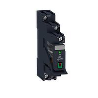 SCHNEIDER RXG12B7PV ອິນເຕີເຟສ ເລເລຍ RXG Relay & Socket,1C/O 10A 24VAC, varistor