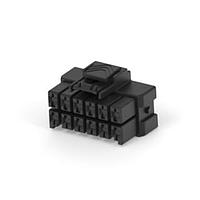 AMP Connectors - TE Connectivity 7-1971776-6 ຮອງສົງແລະຮອງສາຍສົງ PTL 2X6 PLUG HSG HIGH TEMP KEY C BLK