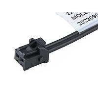 Molex 224090-1022 ເຄັບເຊີວພິເສດ KK Plus 250-to-Pigtail 2.50mm P SR 150mm Lgth 2 Ckts Blk