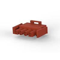 AMP Connectors - TE Connectivity 1-480702-1 ກອງປະກອບປຸກ PLUG HOUSE 4 POS BROWN UL94V-2