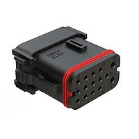 Amphenol SINE Systems AT16-15SB-K003 ຕົວເຊື່ອມ 15 ຕຳແໜ່ງ ປລັກ, ປຸ່ມ, ກະແຈກະລຸນາ B, ຝາປິດ, ການປິດສະຫຼຸບໃຫ້ມີຂະໜາດນ້ອຍລົງ, ສີດໍາ