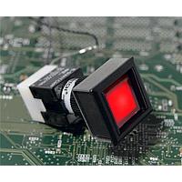 E-Switch MDP160AT1100R ປຸ່ມກົດສະຫນອງ ACT RECT LW BEZEL 6 VAC ແດງ