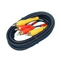 AIM-Cambridge / Cinch Connectivity Solutions 606DUGP ສາຍສຽງ Audio Cable DUBBING DUAL RCA GOLD, 6 FT