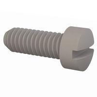 Essentra Components 010640F037 ສກຣູດເຄື່ອງຈັກ Fillister Slotted Screw, #6-40 Thread, 3/8 Lg