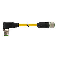 Murrelektronik 7700-40201-1500200 ເສັ້ນສາຍເຊນເຊີ / ເສັ້ນສາຍອັກຕູເວີ M12 ຜູ້ຊາຍ 90 / M12 ຜູ້ຍິງ 0, TPE 4x18AWG ye UL/CSA, ITC/PLTC 2m