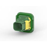 AMP Connectors - TE Connectivity 3-1703808-1 ກອງປົກ 4POS, TAB 2.8X0.8, TAB HSG, ASSY, CODC