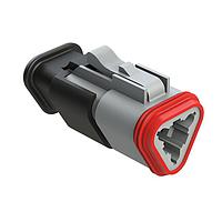 Amphenol SINE Systems AT06-3S-SR01GRY 3-Way 3 WM Strain-Relief HSG ສີເຫຼືອງ