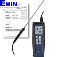 PCE HPT 1-ICA ເຄື່ອງວັດແທກອຸນຫະພູມດິຈິຕອນ (-100~400°C; 0,01°C; ISO Calibration Cert.)