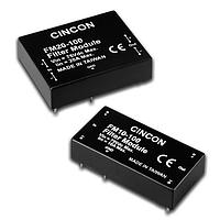Cincon FM10-100 ຕົວກັນສະຫນອງສາຍພະລັງງານ ໂມດູນຕົວກັນ, ຕິດບົດ PCB, ອັດຕາໄຟຟ້າ 75VDC ສູງສຸດ, ກຳລັງໄຟ 10A