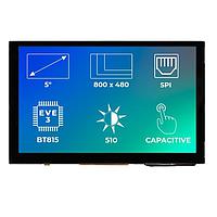 Riverdi SM-RVT50AQBNWC00 ຈໍ TFT LCD 5.0", EVE3, ບໍ່ມີກອງ, CTP, ການຕິດຕໍ່ອາກາດ