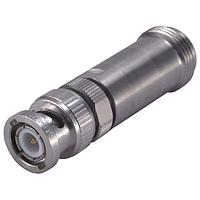 HUBER+SUHNER 33_BNC-N-50-51/---_UE ຕົວແປ RF - ລະຫວ່າງຊຸດ BNC ແບບປລັກ (ຜູ້ຊາຍ) ໄປຫາ N ແຈັກ (ຜູ້ຍິງ)