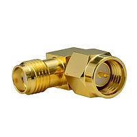 Antenova ADSS048 ຕົວແປ RF - ໃນຊຸດ SMA ແຊັກປລັກເປັນ SMA ຈໍ, ມຸມຂວາ