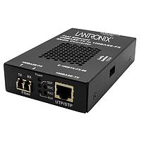 Lantronix E-100BTX-FX-06(LC)-BR ຕົວແປສື່ສານ Media Converters 100Base-TX RJ-45 ເປັນ 100Base-FX, MM LC ມີພ້ອມກັບແຮງງານ -BR Power Supply