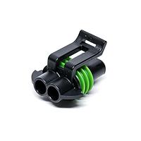 Aptiv 10737794 ຕົວເຊື່ອມ ASM CONN 2 M/P 150 ສີດຳ, ປິດກັນນ້ຳ