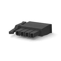 AMP Connectors - TE Connectivity 2008570-4 ກອງຮັບສະຫນອງ Receptacle 4 POS MICRO MNL SIDE LATCH ສີດຳ