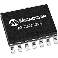 Microchip Technology ATTINY3224-SSU MCUs 20MHz, 32KB, SOIC14, Ind 85C, ສີຂຽວ