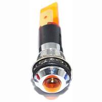 Mallory Sonalert FL1M-12SJ-1-Y12V ອິນດິເຄເຕີ LED YEL 12MM NUT 12VAC/DC