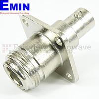 Fairview Microwave  SM3503 4 Hole Flange N Female to BNC Female Adapter (6 Ghz)