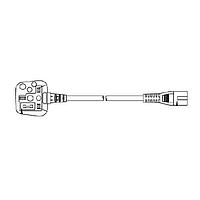 Volex VL-1724-21-150 ສາຍກະທົບພະລັງ AC ລະດັບໂຮງໝໍ 13A/250V BRITSH HOSP 4FT 9IN (1.5M) ສີດຳ