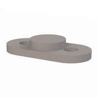 Essentra Components 22CM0150 ຕິດຕັ້ງຄອບາຊິເຕີ Capacitor Mount, .270 ຍາວ, .045 2x ຮູ