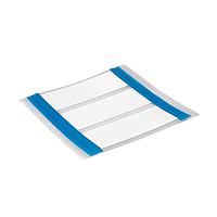 HellermannTyton 553-50086 ເປັນປ້າຍ Heat Shrink ShrinkTrak, ດ້ານດຽວ, 4 ຊ່ອງຕັດ, 0.5" (12.7mm), PO-X, ສີຂາວ, 1000/ກ່ອງ