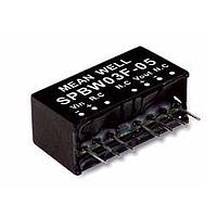 MEAN WELL DPBW03G-15 ອິສເອລເທດ 18-75Vin +/-15Vout +/-100mA SIP Reg Iso
