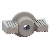 Essentra Components 0600440DLWN ກຸມປຸ່ມປະດັບ Wing Nut, ກຸມປຸ່ມ Wing Nut, ການດັບກະດູກ #4-40, ຄວາມສູງ 5/16