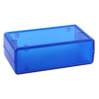 BusBoard Prototype Systems BOX1-P14-BT ອຸປະກອນຖືມື ກະແປງພລາສຕິກສີຟ້າທີ່ແຈ້ງແຈງ ສຳລັບບອດວິຊັດຂະໜາດ 1 PCBs (ສາມາດຮັບໄດ້ຖຶງ 2), ແຜ່ນປິດທ້າຍທີ່ຖືກຖອກອອກໄດ້, ພື້ນຜິວດ້ານບູງເລີກ, ມີນຸມສະເສີມ (4.13 x 2.36 x 1.38in)