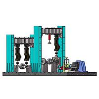 HST HST-PLS-500 ລະບົບການທົດສອບຄວາມເມື່ອຍລ້າ Electro-hydraulic Servo Component (±500KN)