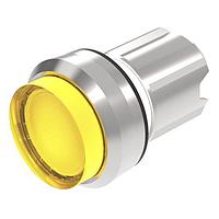 EAO 45-2231.22G0.000 Switch Actuators Illuminated pushbutton actuator yellow transparent lens raised above bezel momentary front/housing metal