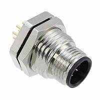 NorComp 860-008-113R004 Straight IP67 Male M12 Panel Mount 8 Position Straight Dip Solder