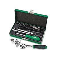 TOPTUL GCAD1702 ຊຸດເຕົ້າຮັບ (17 PCS, 1/4")