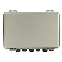 Banner Engineering BWA-DEK-002 ກະບອງຜະລິດຕະພັນ Poly PBT Blend Enclosure; ມີແຖບ DIN ແລະ 8 ຮ່ອງມີກລັງແລະທ່ອລະບາຍ; ຂະໜາດພາຍນອກ: 11.99 ນິ້ວ x 7.99 ນິ້ວ x 5.22 ນິ້ວ; ຂະໜາດພາຍໃນ: 11.01 ນິ້ວ x 7.02 ນິ້ວ x 4.62 ນິ້ວ