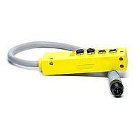 Molex 1300380028 ເສັ້ນສາຍອ່ານສະເຫຼີມ / ເສັ້ນສາຍກະທົບ M8 4 ພອດ MPIS D-NET M12 .3M LG