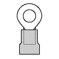 Molex 19070-0026 ຫົວຕໍ່ສາຍ RING TONGUE TERM 18-22 AWG 56 STUD