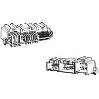 AMP Connectors - TE Connectivity 1456505-3 ການປະຊຸມຫົວ 40-ທາງ 3-PKT AMP HDR ASSY BLK AAC KEY