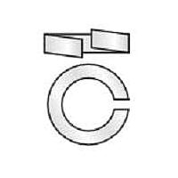 Eagle Plastic Devices 5721-LWS-10-SS ວົງກຸ້ມລອກ 100 ຊິ້ນ LCKWSHR #10