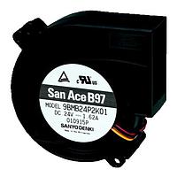 Sanyo Denki 109BM24GD2-1 ພັກລະບົບ DC Blower, 97x33mm, 24VDC, Locked Rotor Sensor