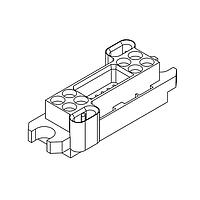 Anderson Power Products 035LDCP ກອງປົກຫົວ 8 16AWG, 21 20AWG ກອງປົກຫົວ PIN ເທົ່ານັ້ນ