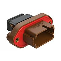 Amphenol SINE Systems AT16-18PD-PM15 ກະແຜ່ງມອດ 18 ທາງ 18 ຕຳແໜ່ງ, ປຸ່ມກະທົບ, ຮູບພາບ D, ສີນ້ຳຕານ