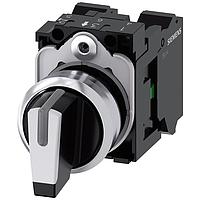 SIEMENS A6X30143167 ສະຫນັບສະຫນູນຫຼາຍທາງ SELECTOR SWITCH. I-O-II. ສີດຳ. ສີຂາວ